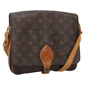 Authentic LOUIS VUITTON Monogram Cartouchiere GM Shoulder Bag M51252 LV